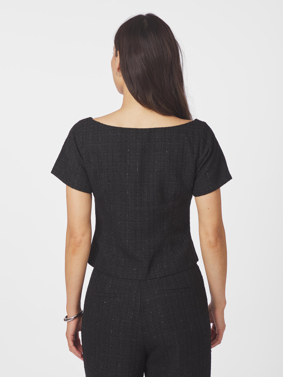 Tango Boucle top - sort